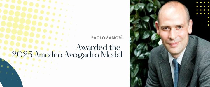 Paolo Samorì awarded the 2025 Amedeo Avogadro Medal